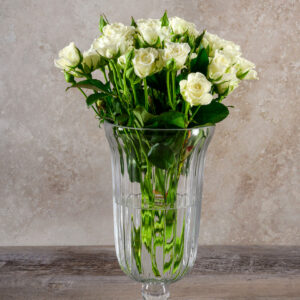 Pleated Glass Urn