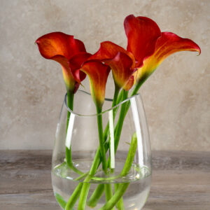 7in Tall Deco Cut Glass Vase
