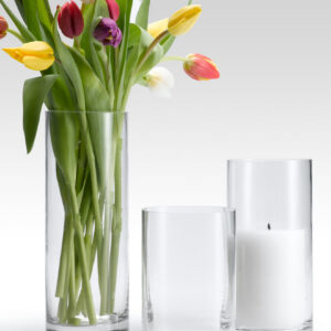 Clear Glass Cylinder Vases