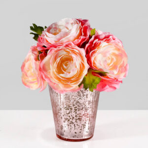 4in Tall Vintage Pink Julep Glass Cup