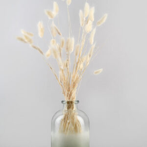 6.5in Tall Frost Sea Glass Green Bottle Vase