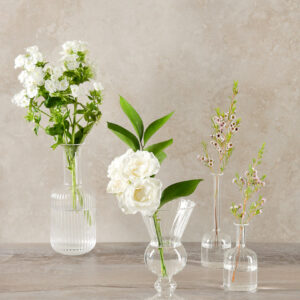 Assorted Deco Glass Vase, Set of 4
