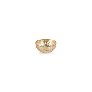 Braided Glass Bowl - Gold