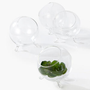 4in Wide Greenhouse Glass Bowl, Mini, Set of 4